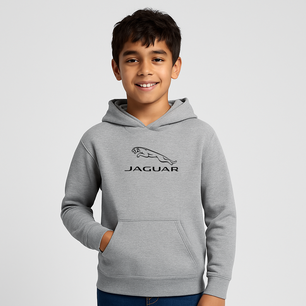Youth Kids Jaguar Car Symbol Pullover Hoodie